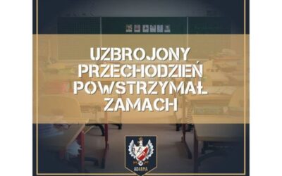 Uzbrojony przechodzień powstrzymał zamach